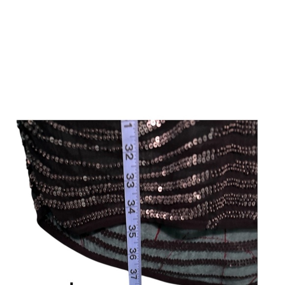 All SAINTS  Mini Dress Hand Embellished Black Sheer NWT  Size UK 4, US 0… - Picture 5 of 8